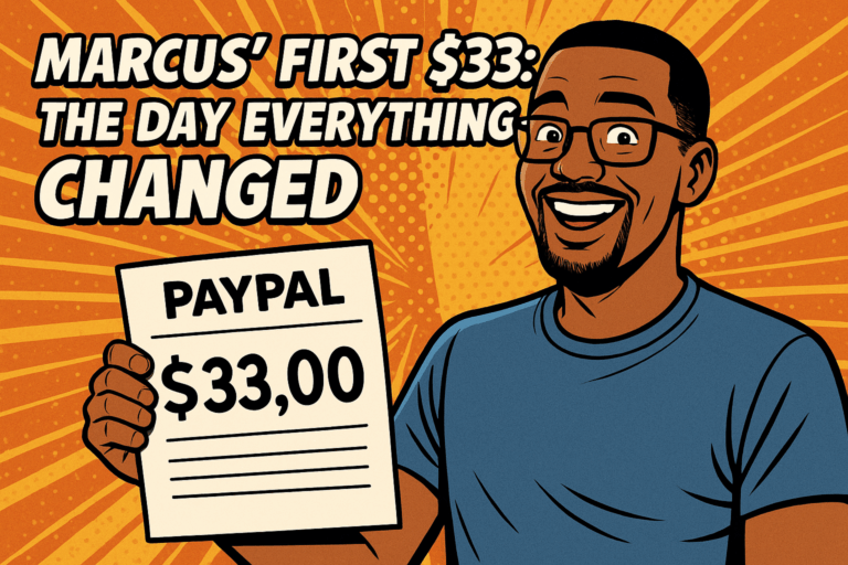 Marcus’ First $33: The Day Everything Changed